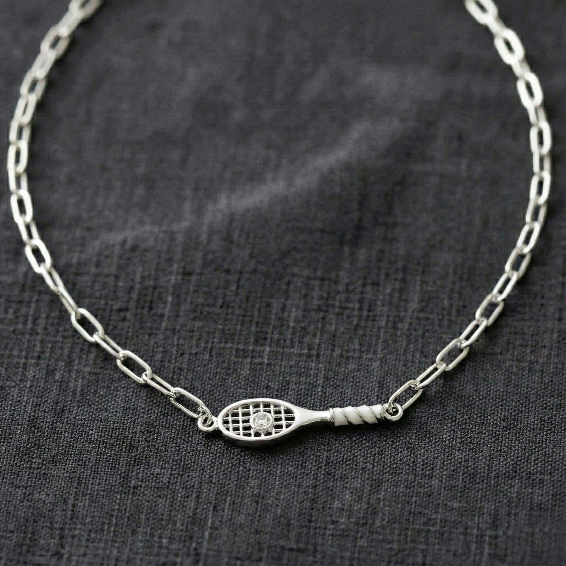 Tennis Racket Necklace
