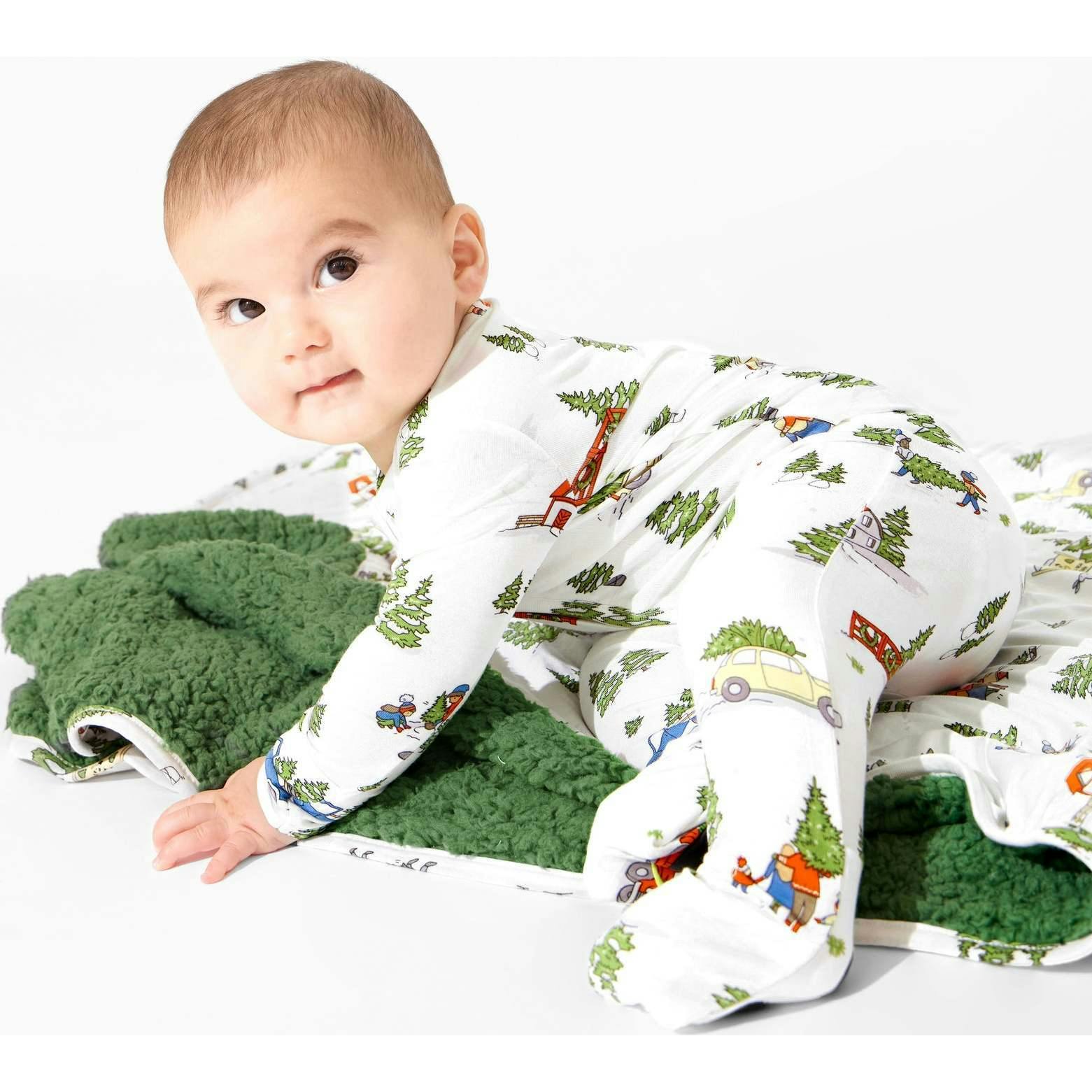 Christmas Tree Farm Bamboo Convertible Footie