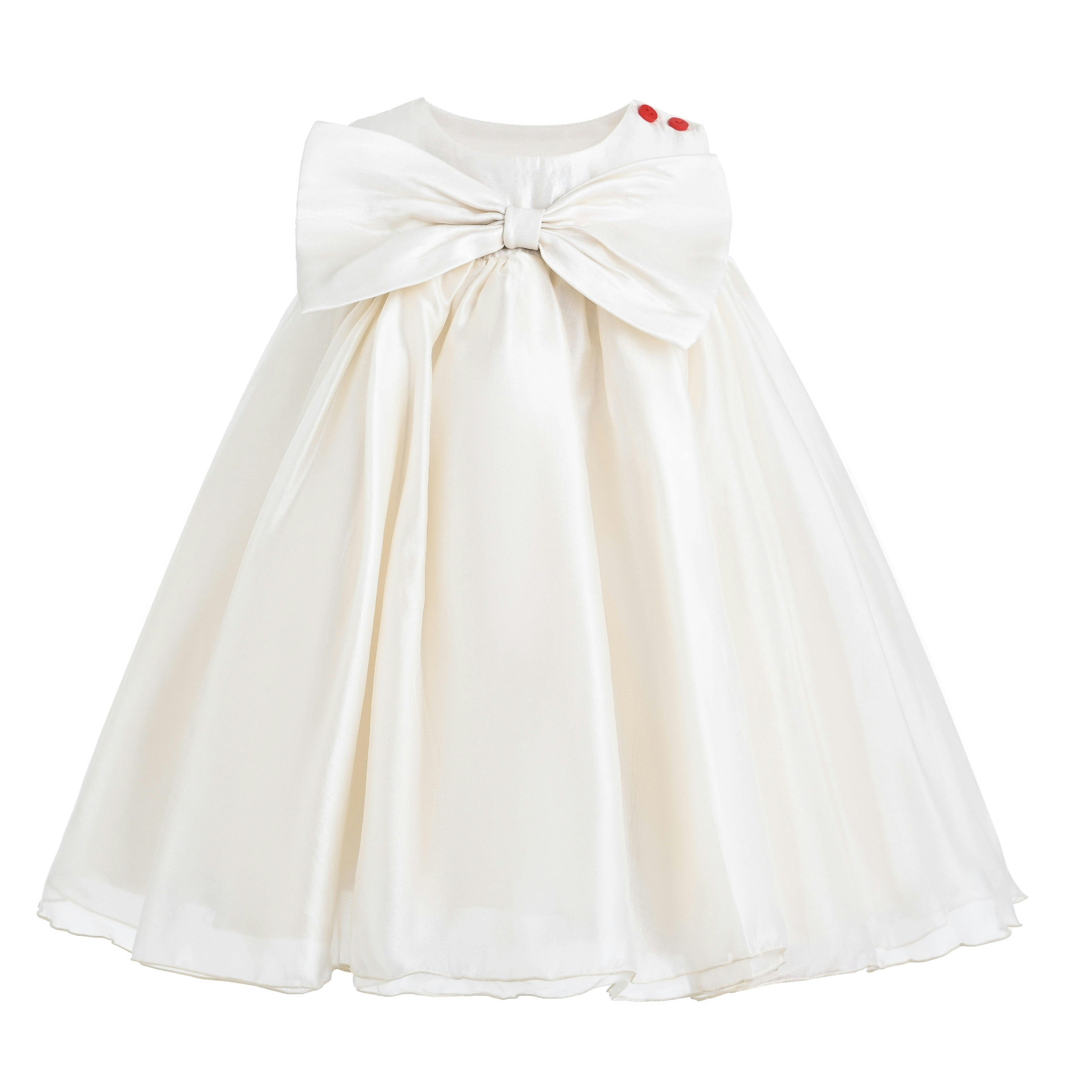 Cream Petra Bow Dress