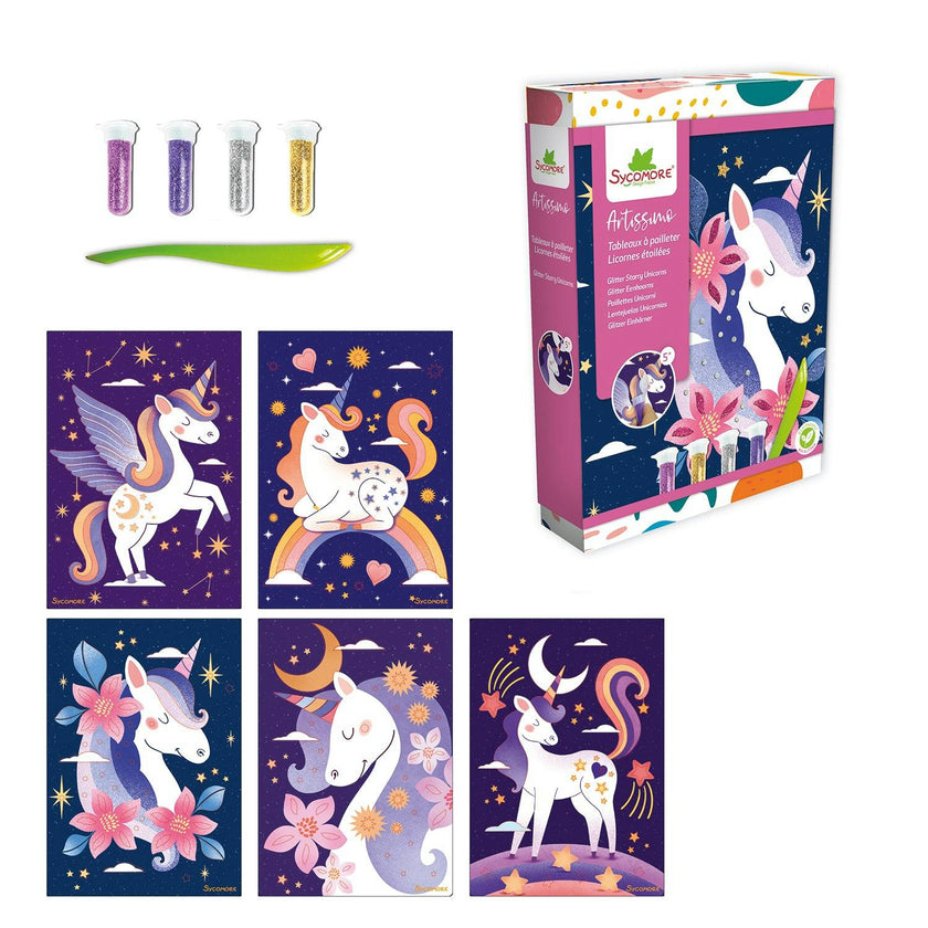 Artissimo - Glitter Boards - Unicorns - 5y+