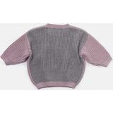 Chunky Ribbed Knit Round Neck Long Sleeve Wide Boxy Fit Sweater