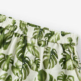 Island Leaf Collar Button-Up Shirt and Shorts Set