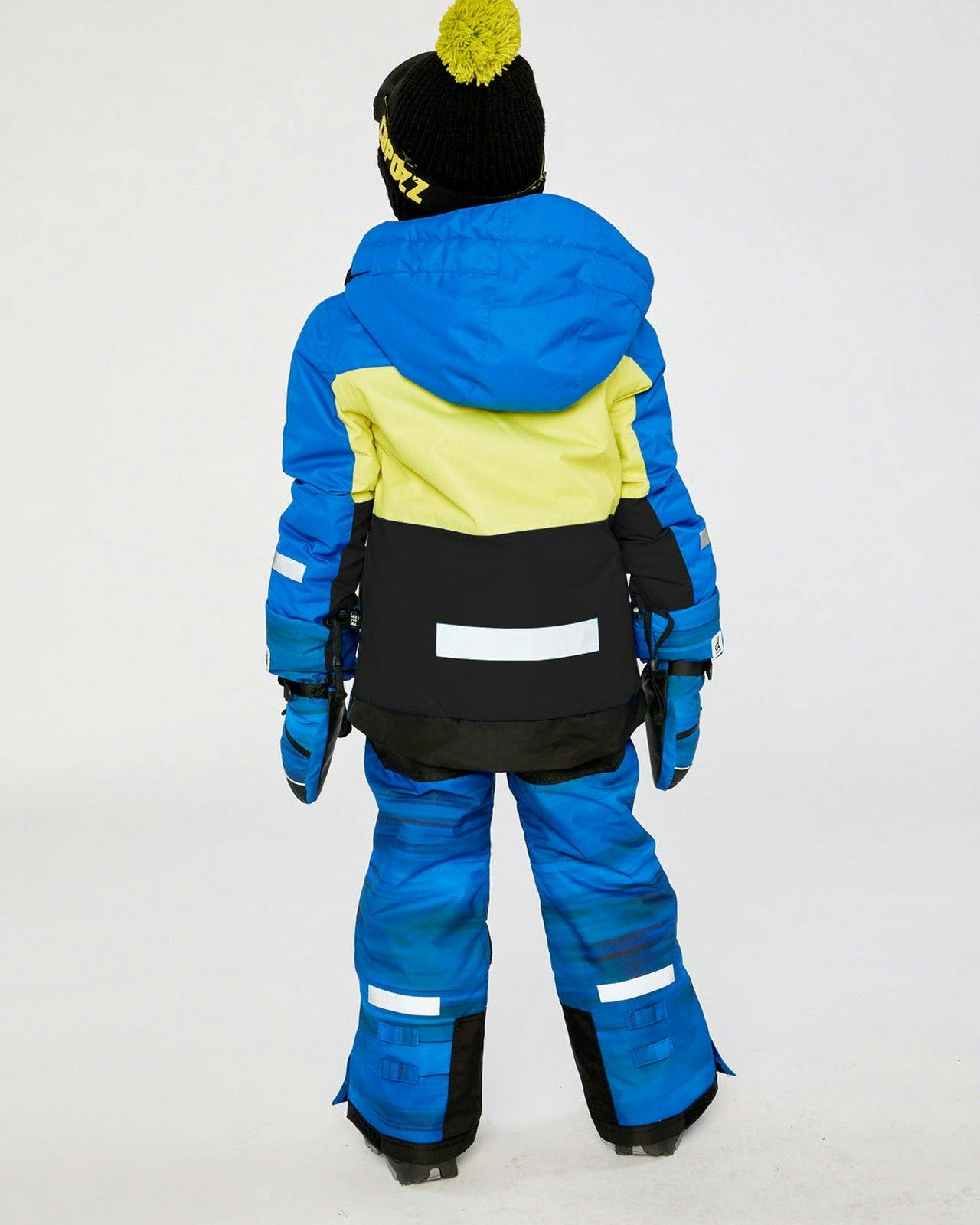 Two Piece Teknik Snowsuit Royal Blue And Yellow
