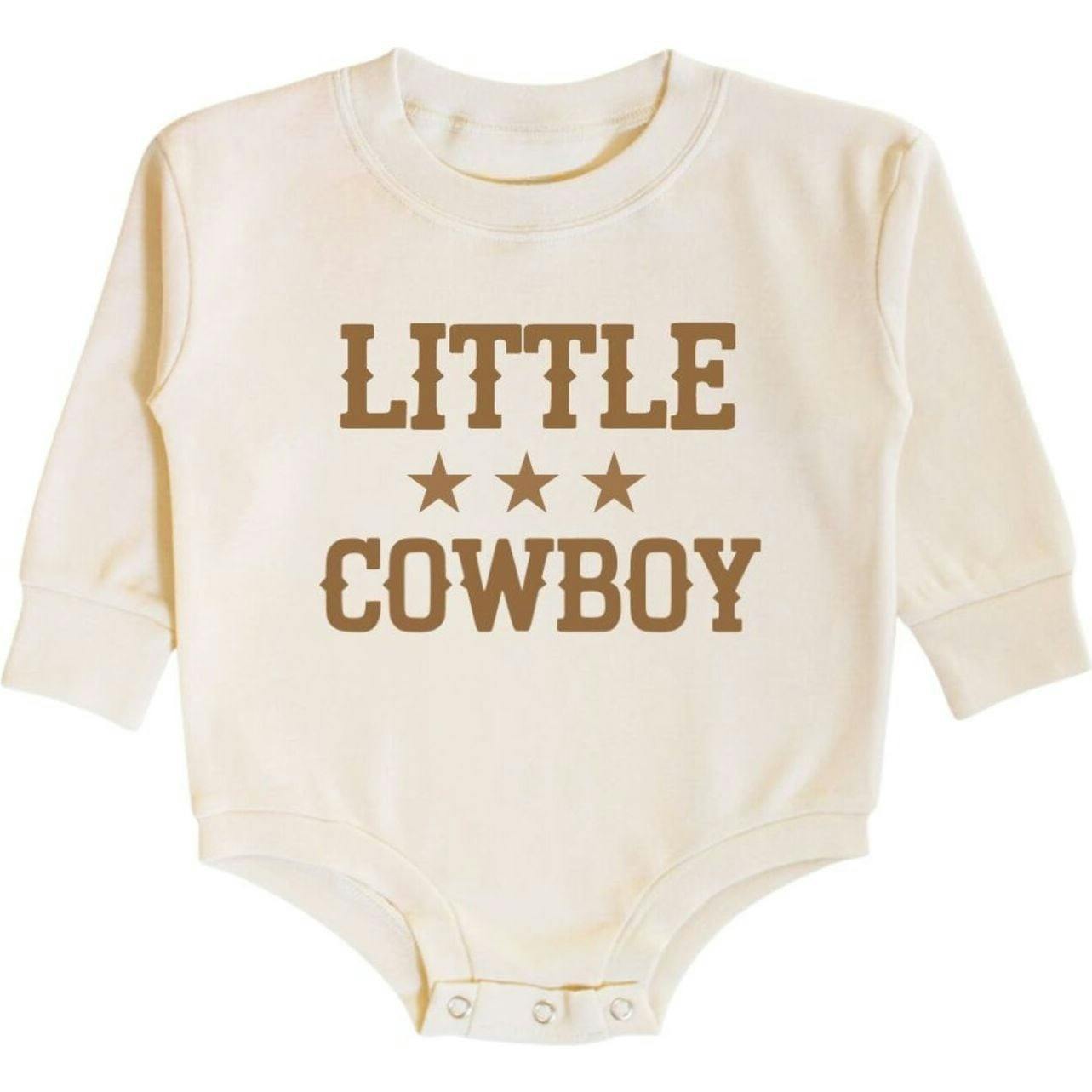 Little Cowboy Long Sleeve Romper