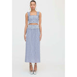 The Azalea Nap Top - Navy Gingham