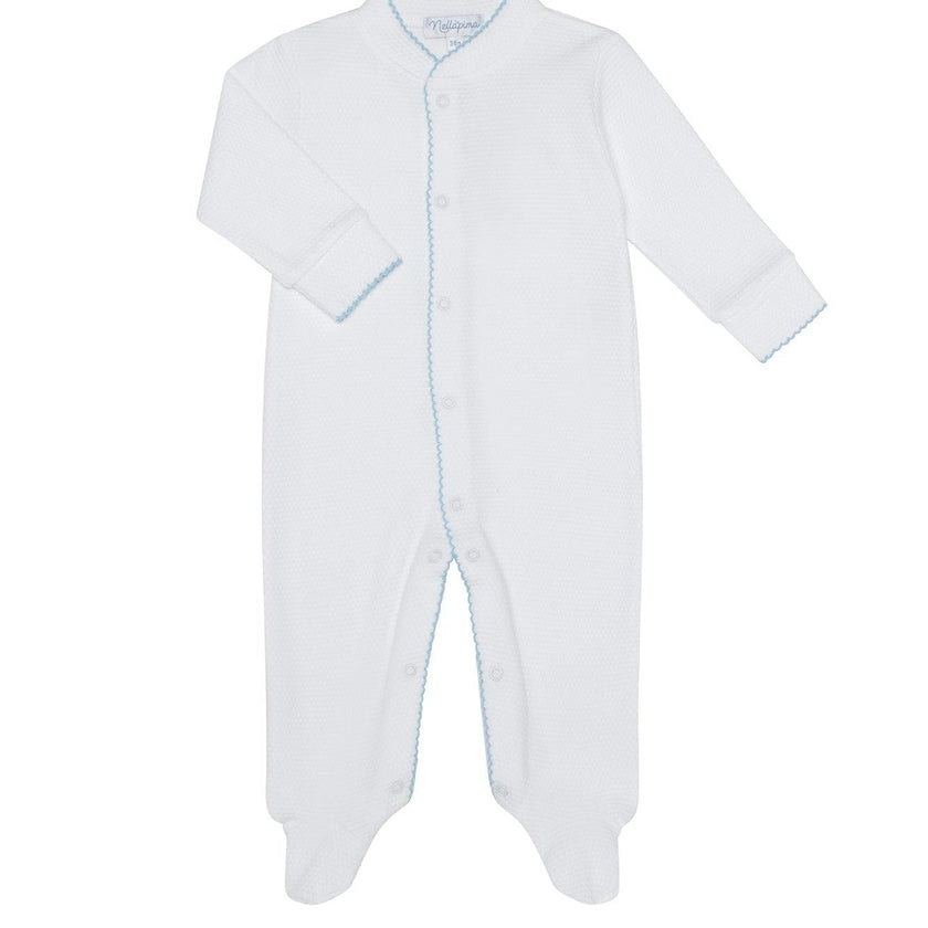 White Bubble Baby Footie