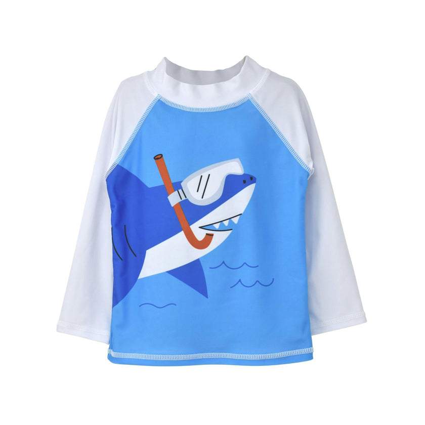 UPF 50+ Graphic Rash Guard Swim Top