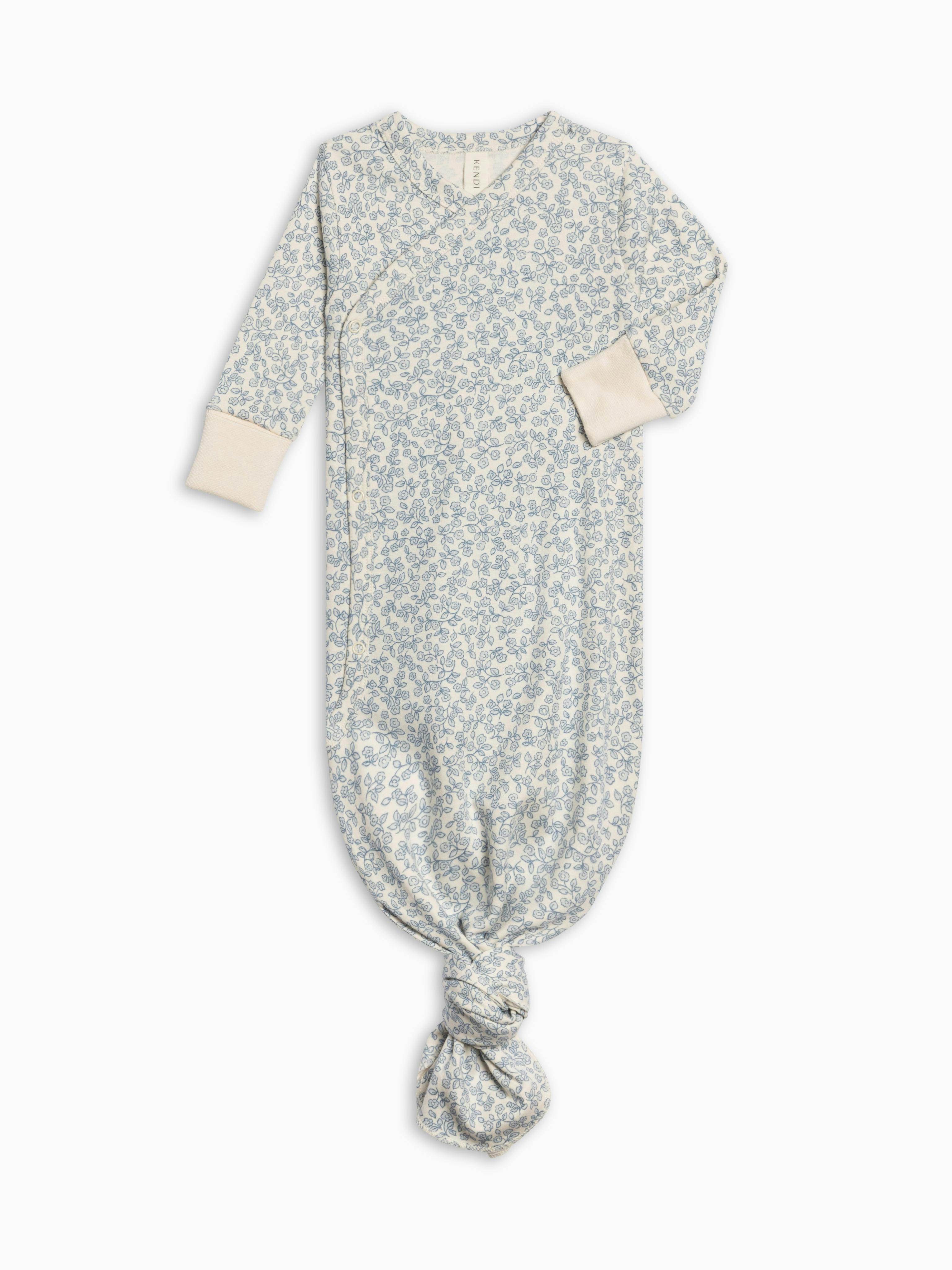 Indy Kimono Gown - Narelle Floral / Ivory + Sea