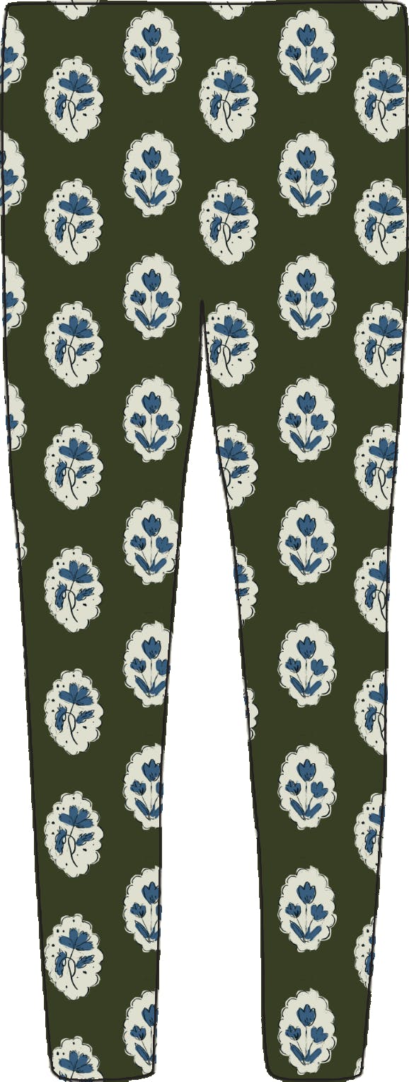 Leggings in Intaglio Green