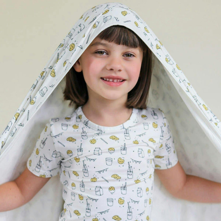 Milk & Cookies Original Bamboo Kids Pajama Short Set