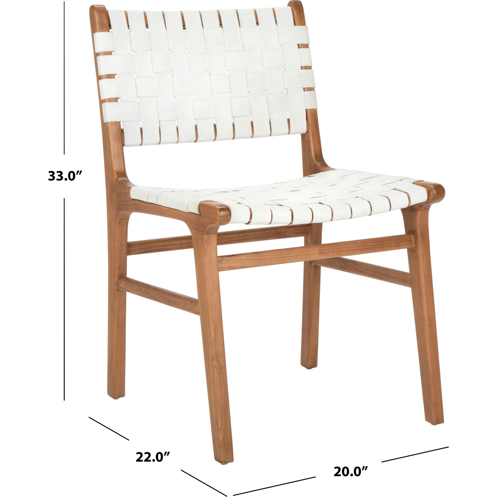 Taika Woven Leather Accent Chair