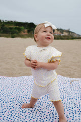 Berry Cotton PJ Set - Yellow Floral