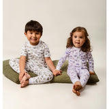 Mini Woof Squad Lilac Zip-up Bodysuit