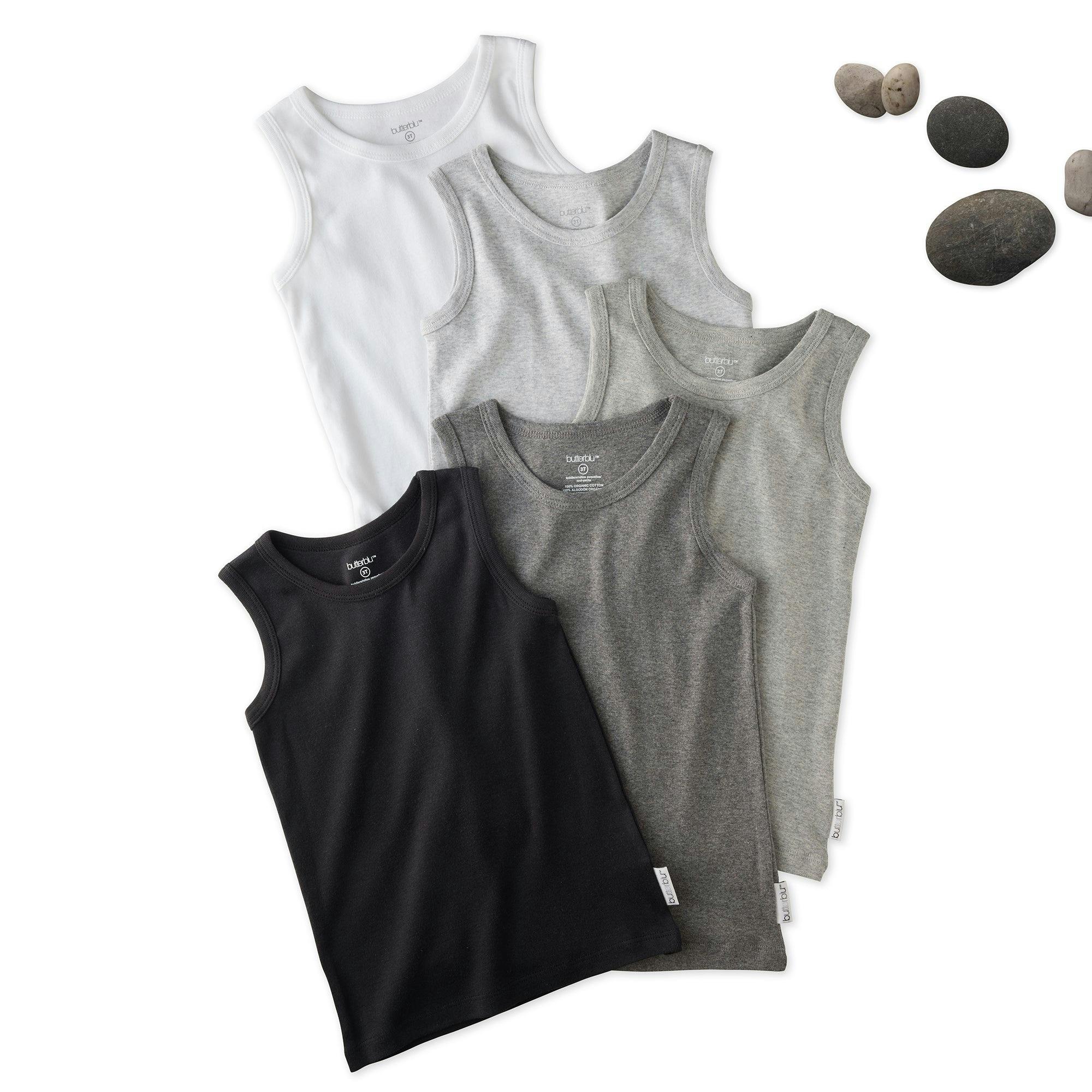 MALONE 5-Pack Toddler Tank Top Undershirts