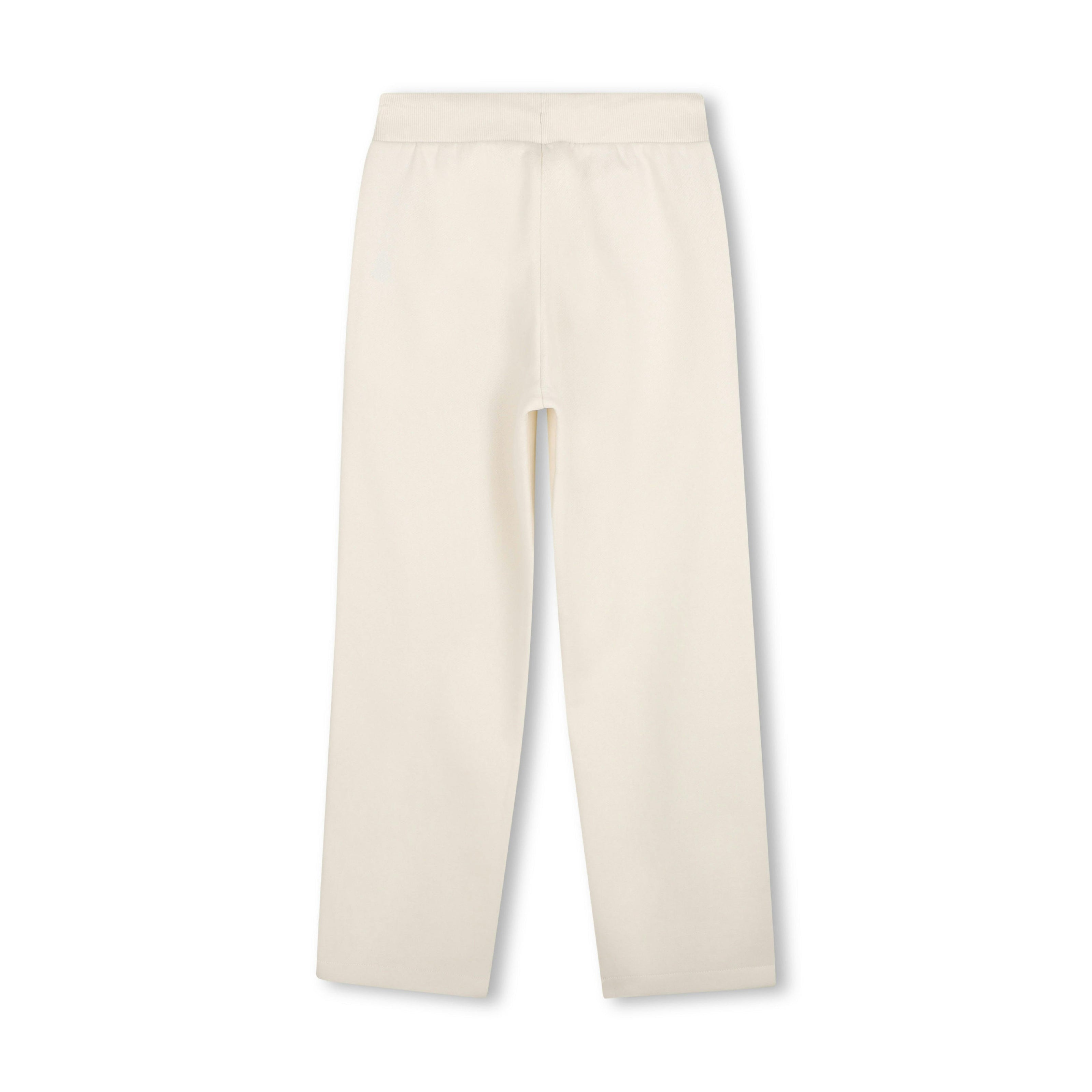 Cream Striped Jogging Pants