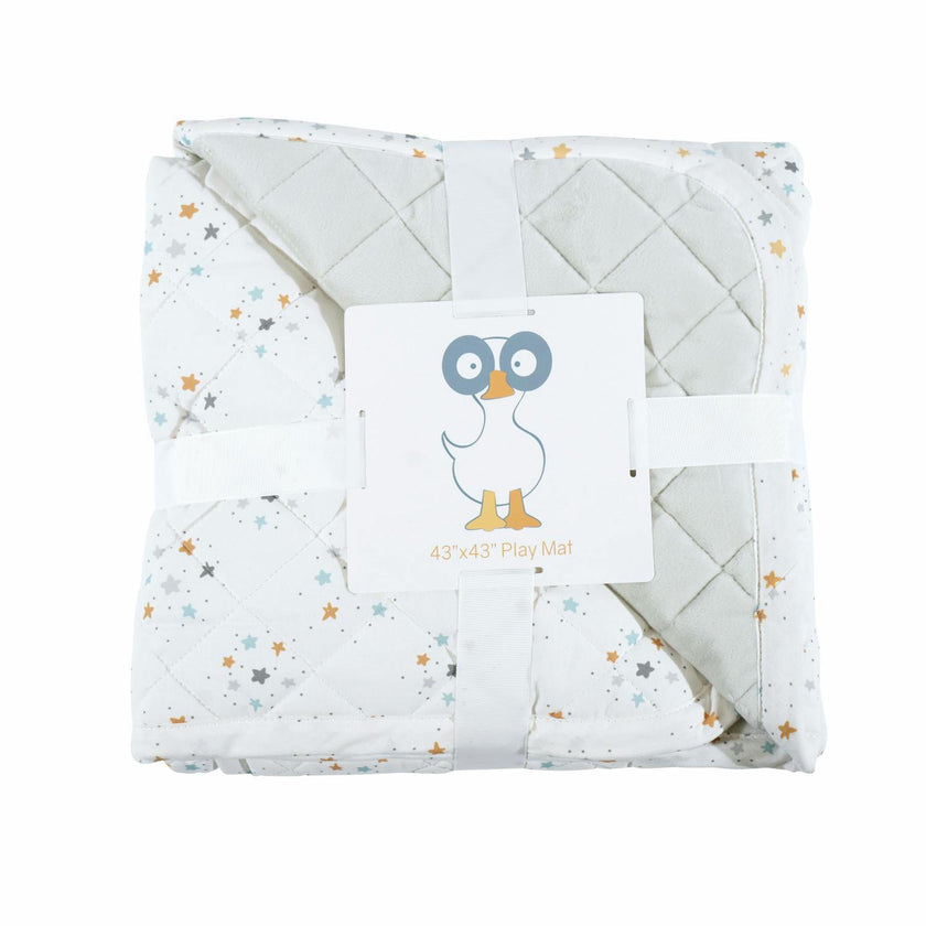 GooseWaddle Super Soft Play Mats - Cotton and Super Soft Quilted (Reversible)