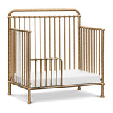 Winston 4-In-1 Convertible Mini Crib in Vintage Gold