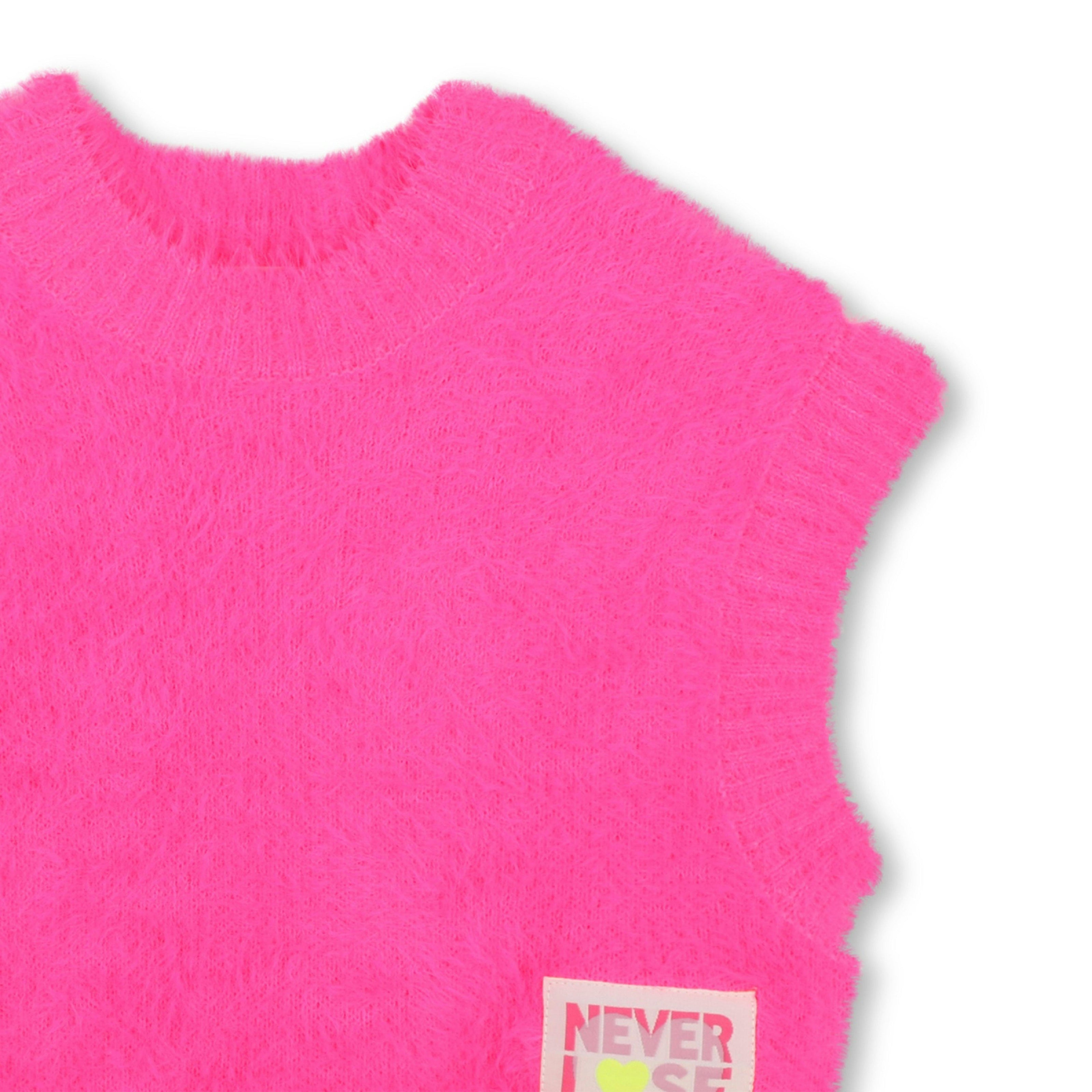 Pink Fluffy Knit Sweater