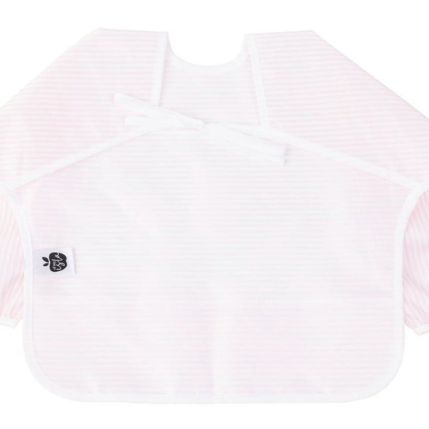 The Cover Everything Bib in Pink Stripe