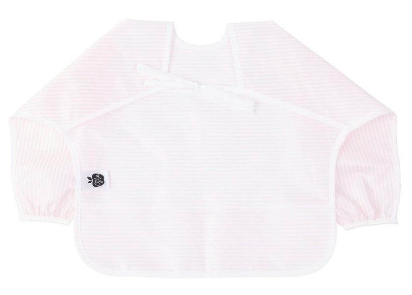 The Cover Everything Bib in Pink Stripe