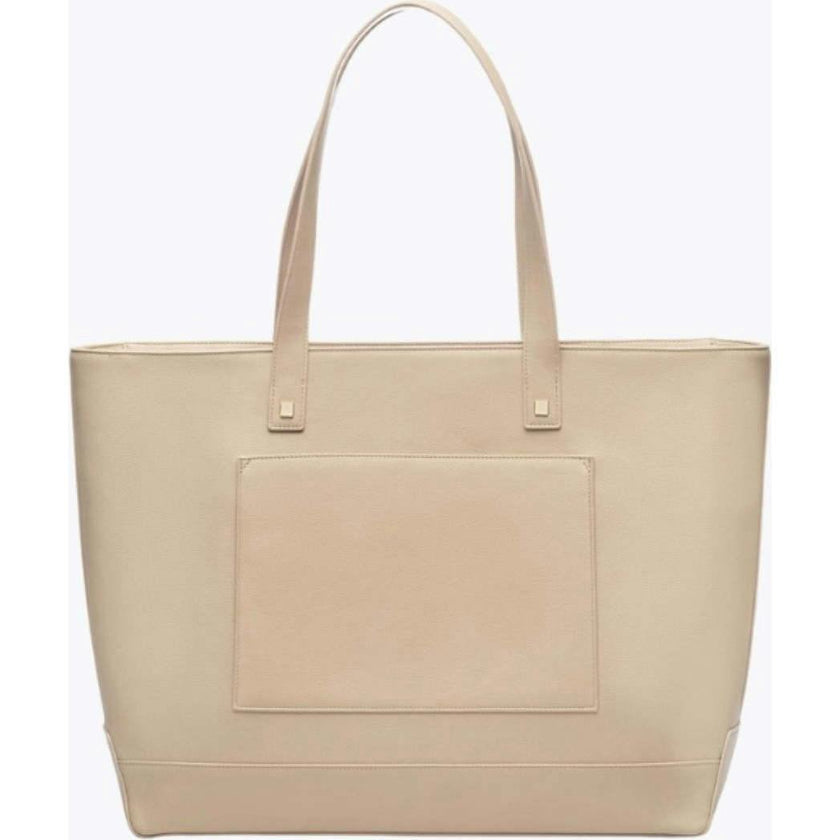 Vegan Leather Work Tote Bag with Removable Insulated Pouch