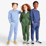 Kids cozy fleece crewneck sweatshirt