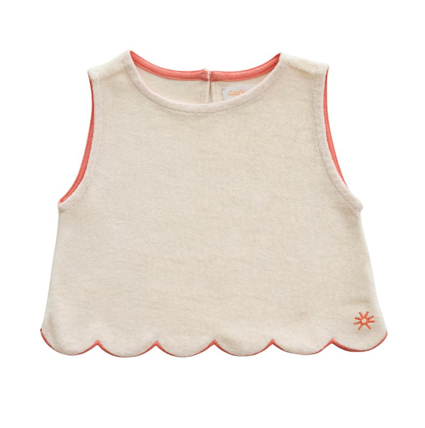 girls sofia scallop tank