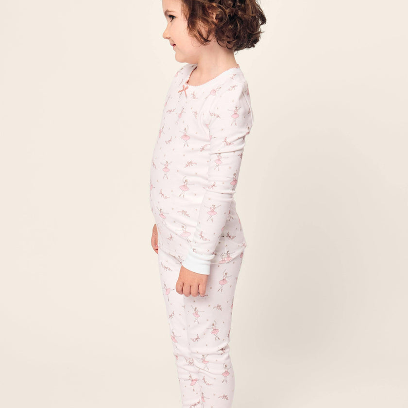 Kid's Pima Snug Fit Pajama Set in Sugar Plum Fairy