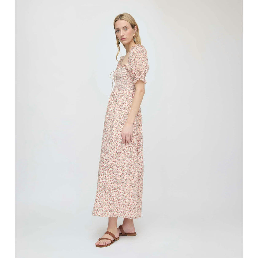The Scarlett Nap Dress - Ivory Geo Ditsy