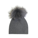 Knitted Wool Hat (Snap On Pom Sold Separately)