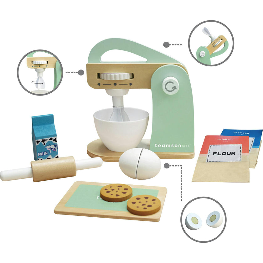 Little Chef Frankfurt Wooden Mixer Play Kitchen Accessories