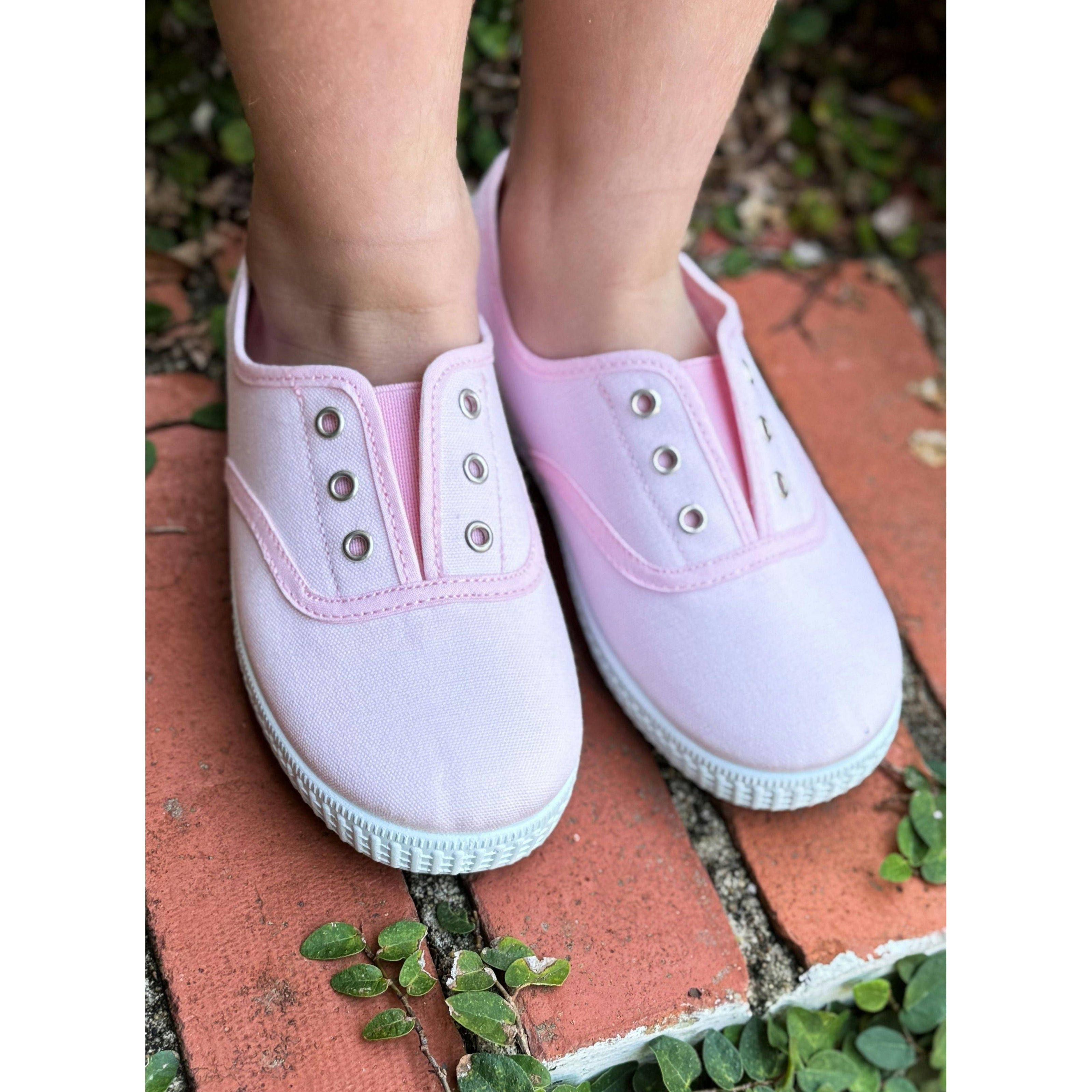 Canvas Slip On in Pink