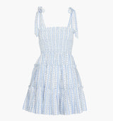 The Ribbon Charlotte Nap Dress - Blue Petal Stripe