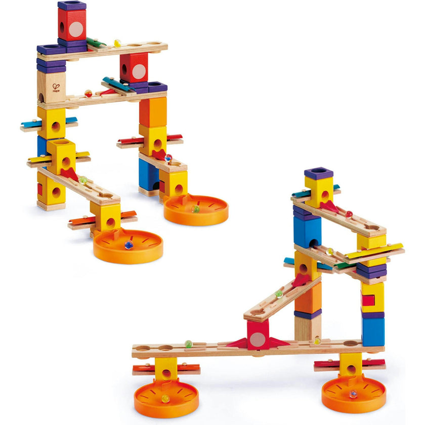 Quadrilla Wooden Marble Run Construction Playset