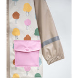 Tree Print Rain Hooded Jacket
