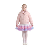 Pink Hooded Puffer Jacket
