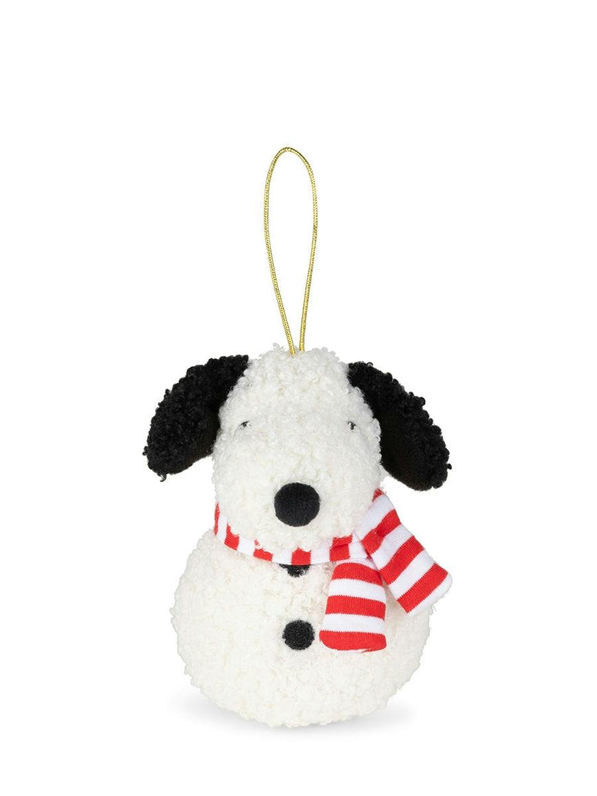 Snoopy ECO Tiny Teddy Cream Snowman - 4"