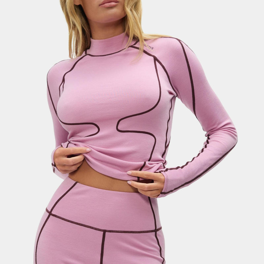 Fay Midweight Merino Top Amethyst
