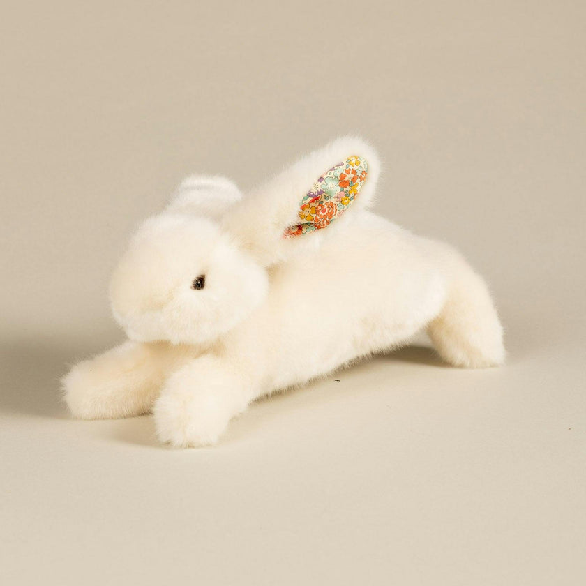 Martin the Rabbit | Beige | Orange Liberty Print