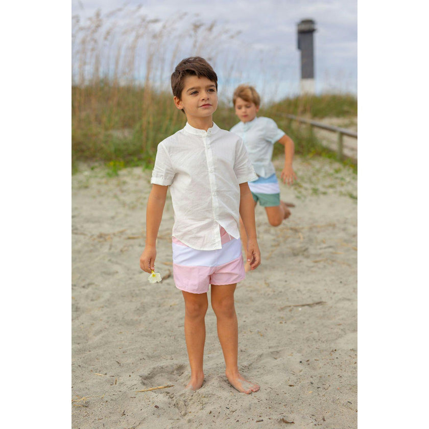 Boys White Button Down Shirt