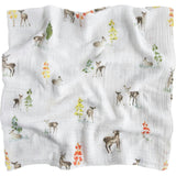 Cotton Muslin Swaddle Blanket - Oh Deer!