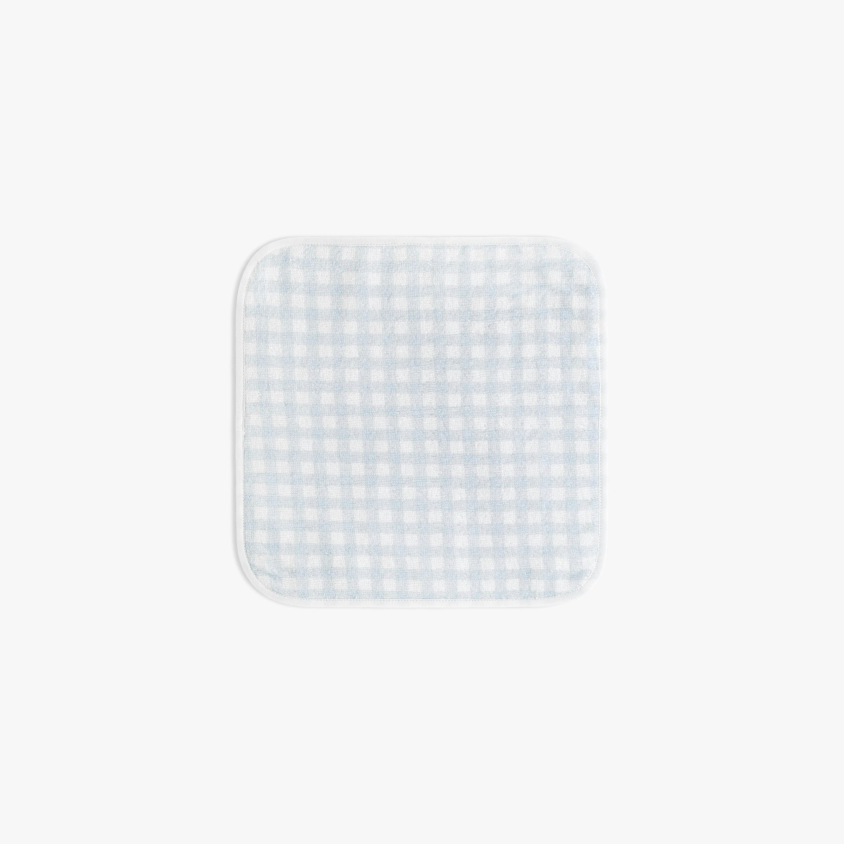 Picnic Gingham Washcloth - Blue