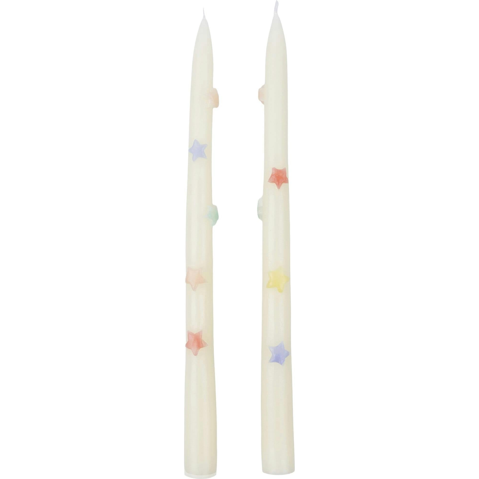 Mixed Star Taper Candles