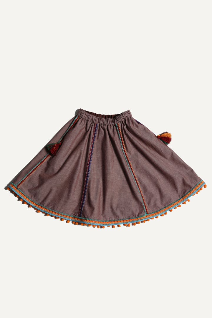 MAYA EMBROIDERED PEASANT SKIRT