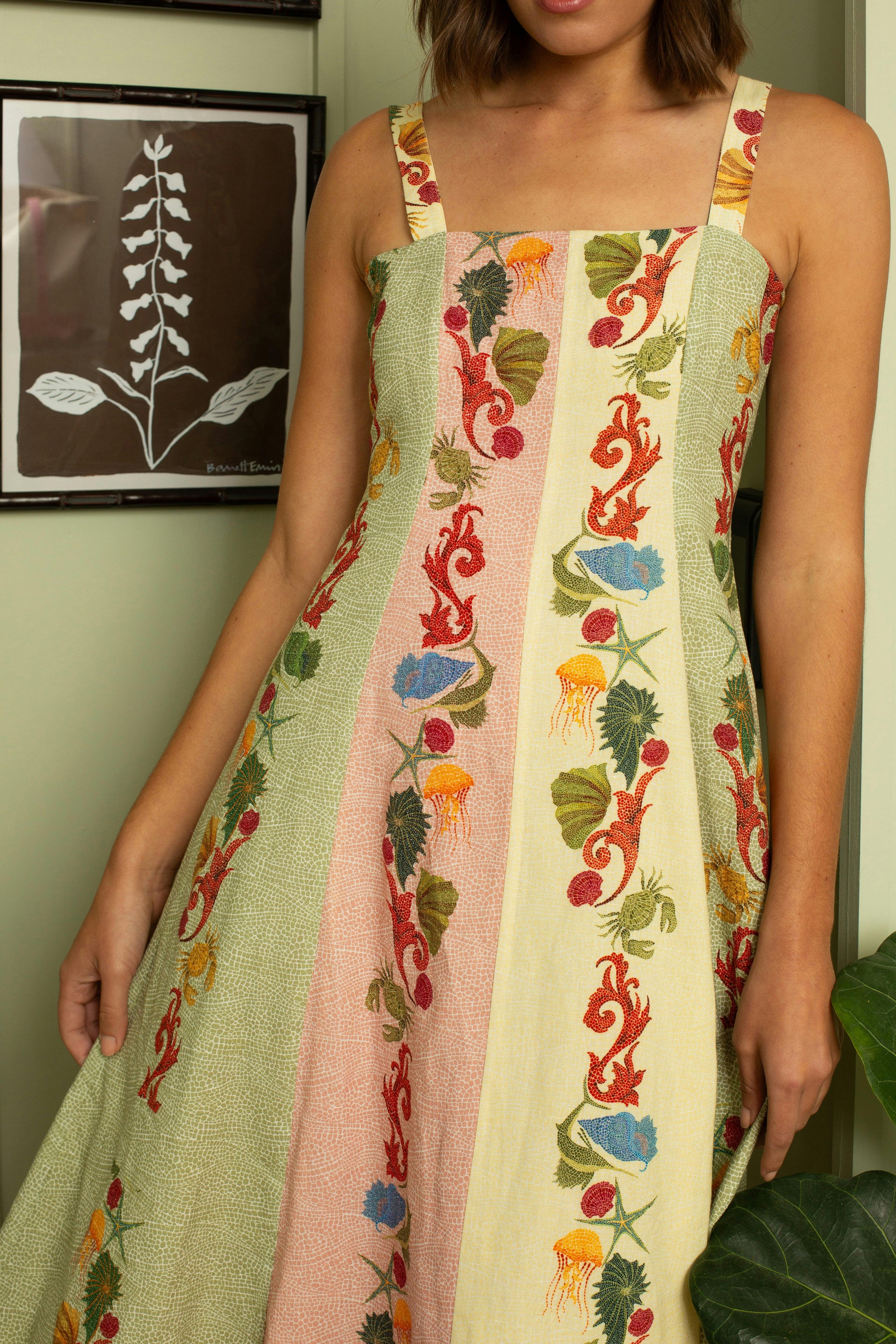 Loren Multi Shell Midi Dress