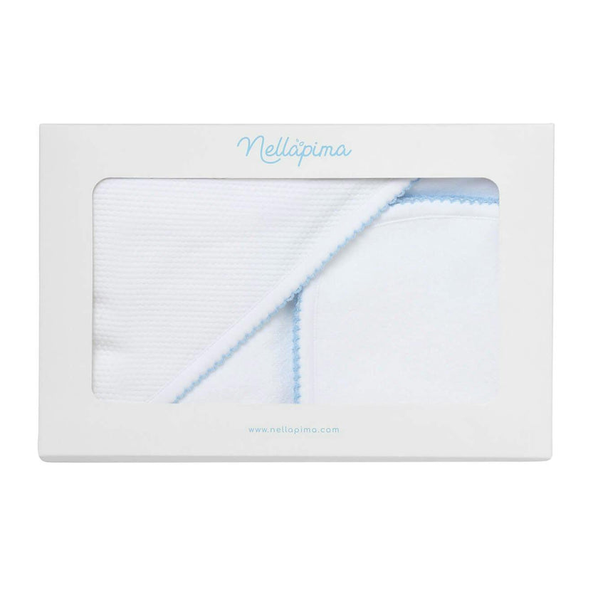 White Bubble Hooded Baby Towel