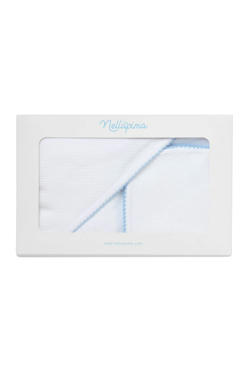 White Bubble Hooded Baby Towel