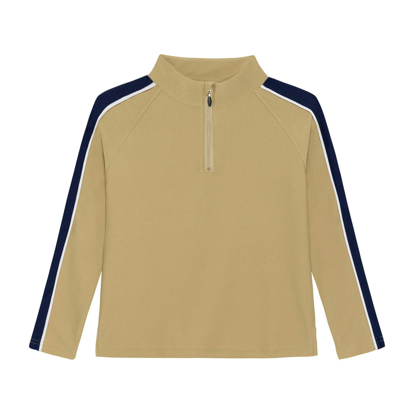 khaki sideline half-zip