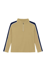 khaki sideline half-zip