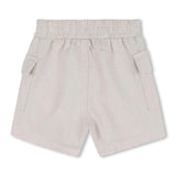White & Light Beige Graphic Baby Set
